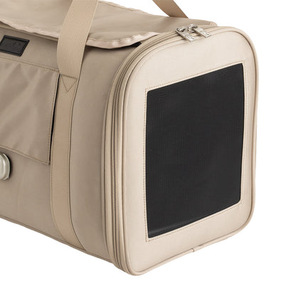 PETiCO NOA 3003 Airline Approved Pet Duffle Bag for Small Dogs & Cats Under 9 lbs, Sturdy & Machine Washable with Magnetic Snaps, Small Size,
