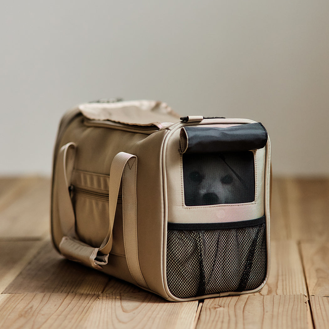 PETiCO NOA 3003 Airline Approved Pet  Duffle Bag for Small Dogs & Cats Under 15 lbs, Sturdy & Machine Washable  with Magnetic Snaps, Medium Size