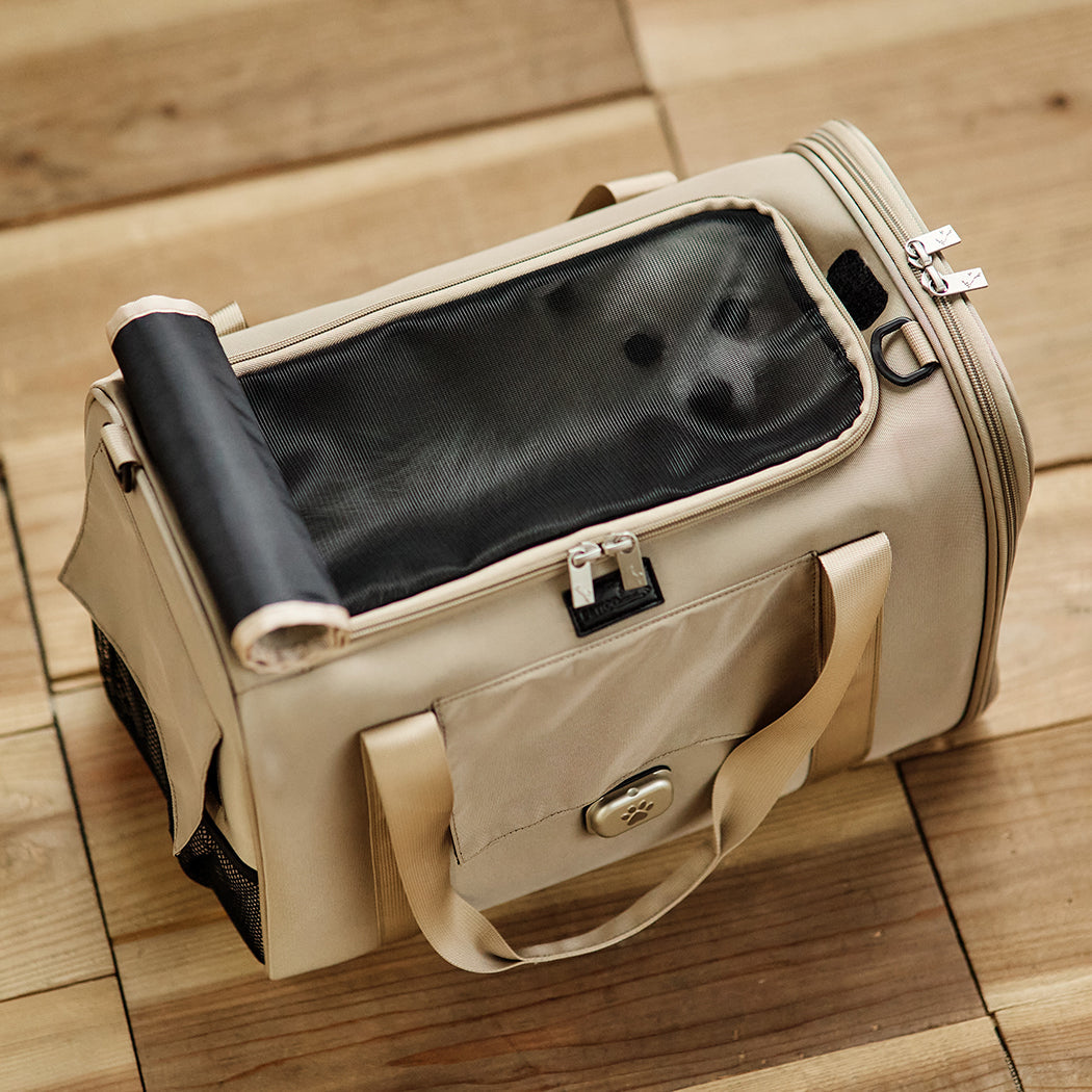 PETiCO NOA 3003 Airline Approved Pet  Duffle Bag for Small Dogs & Cats Under 15 lbs, Sturdy & Machine Washable  with Magnetic Snaps, Medium Size