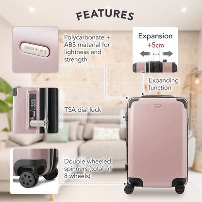 LEGEND WALKER EARTH 5512  Hardside Durable Expandable Luggage