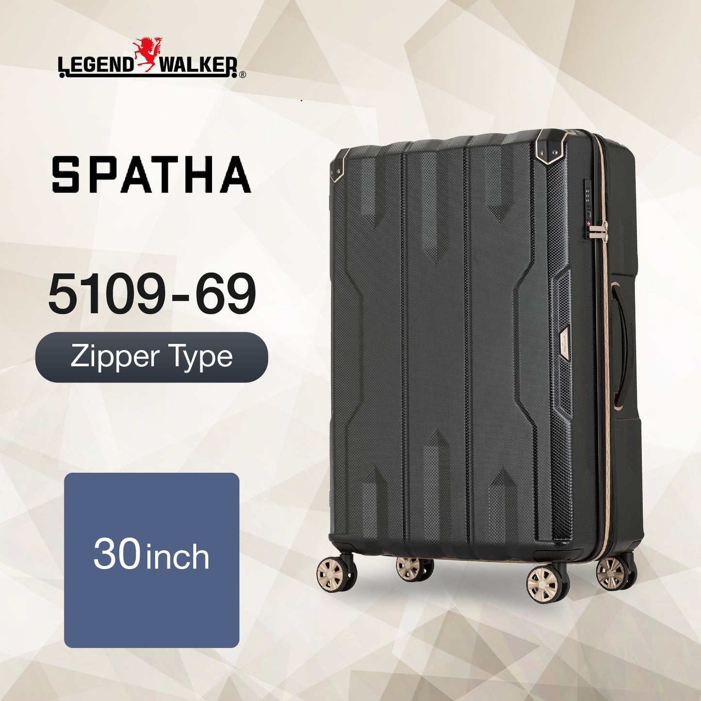 Legend Walker 5109 Spatha Hardside Expandable Spinner Luggage, 30-in