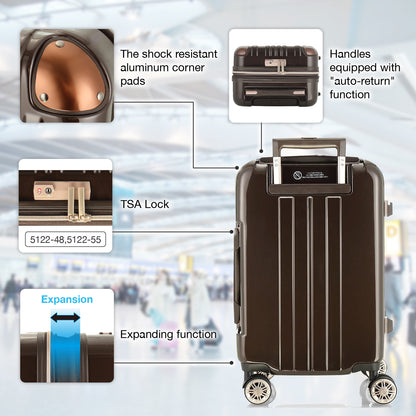 Legend Walker 5122 Hardside Zipper Luggage, 24-in