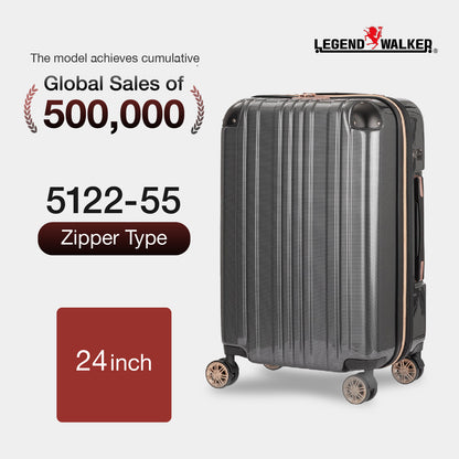 Legend Walker 5122 Hardside Zipper Luggage, 24-in