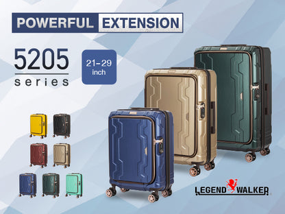 Legend Walker 5205 Bluewhale Hardside Front-Open Max Expansion Spinner Luggage, 21-in, Carry-on