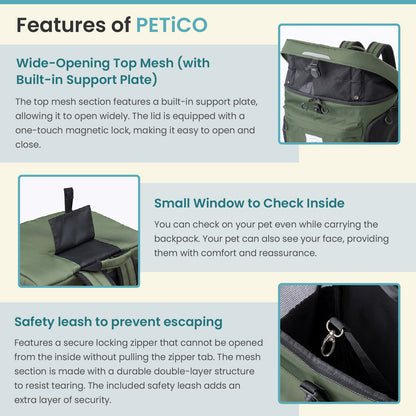 PETiCO 3002 HUG Versatile Pet Backpack