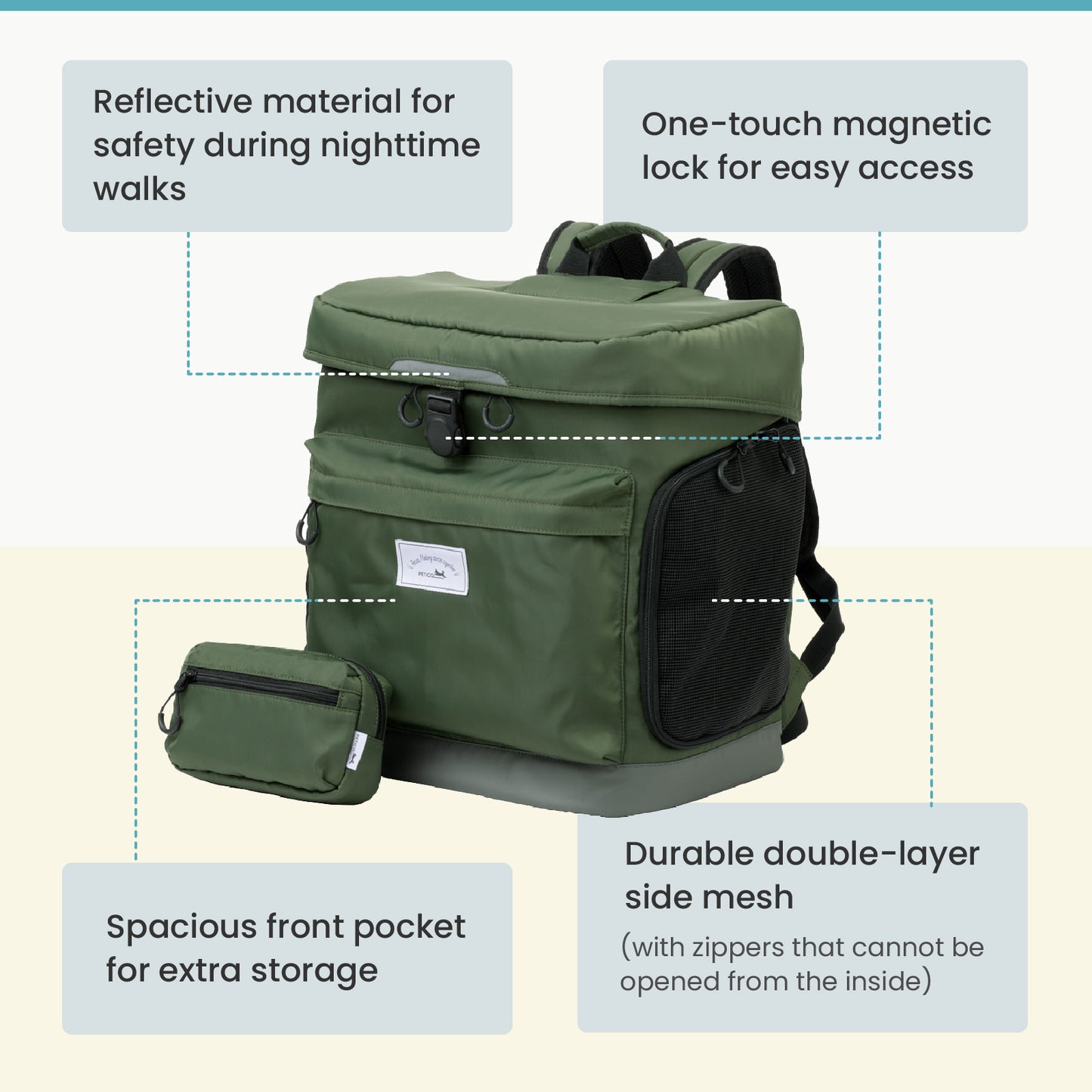 PETiCO 3002 HUG Versatile Pet Backpack